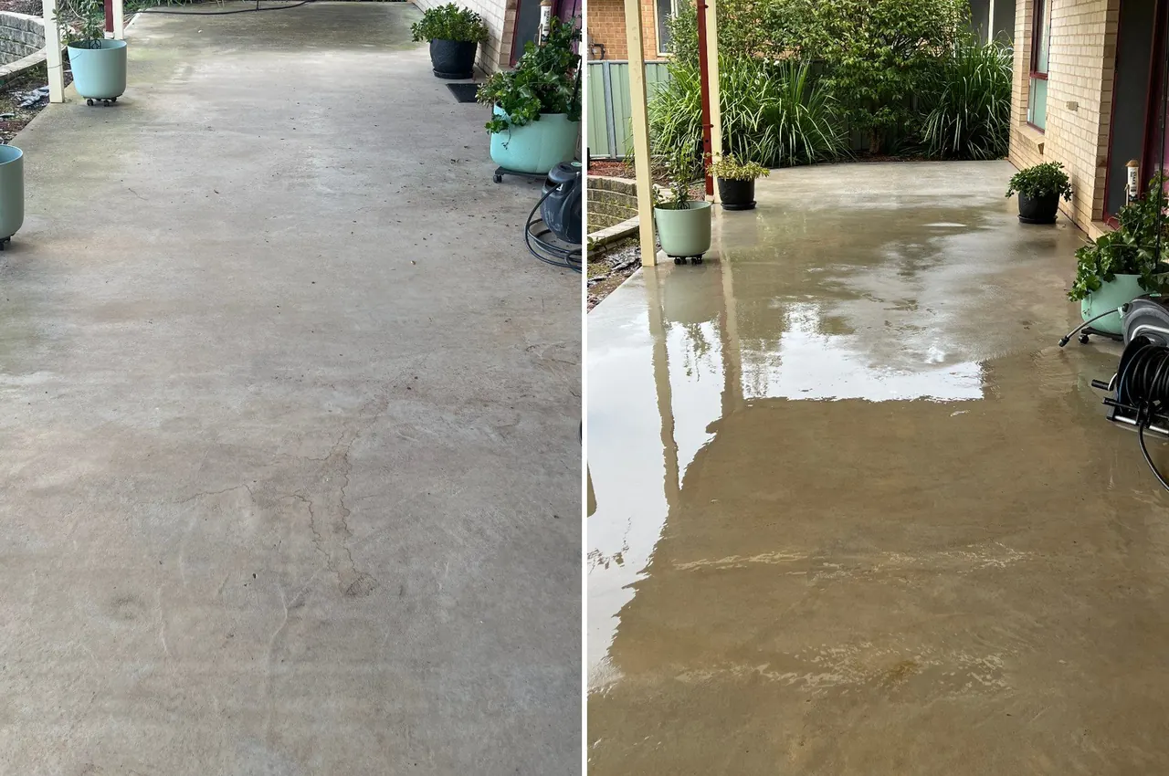 Tidy outdoor area after garden and patio maintenance in Orange NSW